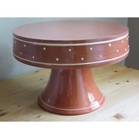 Handgemachte Keramik Etagere, Fußplatte, Heber, Roter Ton, Minimalist, Bauernhaus, Skandinavisch, Zuhause, Elegant, Tisch, Boho, Servieren von YvonCeramics