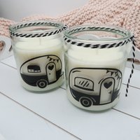 Deko-Kerzenglas Glaslicht Kerze Im Glas Wohnwagen Camper Handgemacht Deko-Kerzenglas Glaslicht Kerze Im Glas Wohnwagen Camper Handgemacht von YvoryGanderkesee