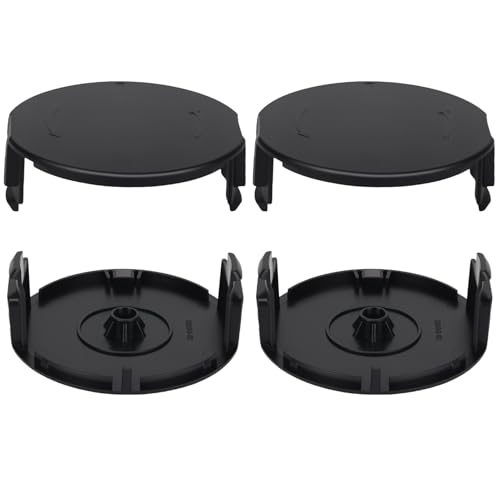 Yweller 1600A01R5J Rasentrimmer abdeckung Spulenabdeckung für Bosch UniversalGrassCut 18/UniversalGrassCut 18-26/UniversalGrassCut 18-260,4 Stück Hochwertige Qualität Spulendeckel von Yweller