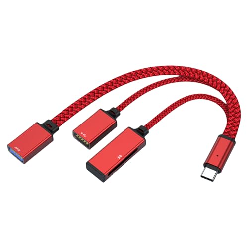 Multifunktionales USB-C-Zentrum für Bürounterhaltung, 3 USB-Steckdosen, Plugs & Plays, USB-C-Multiport-Center mit 3 USB-Erweiterungsanschlüssen von Ywmsfl