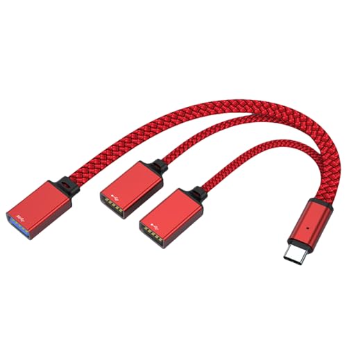 Multifunktionales USB-C-Zentrum für Bürounterhaltung, 3 USB-Steckdosen, Plugs & Plays, USB-C-Multiport-Center mit 3 USB-Erweiterungsanschlüssen von Ywmsfl