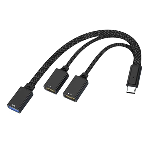 Multifunktionales USB-C-Zentrum für Bürounterhaltung, 3 USB-Steckdosen, Plugs & Plays, USB-C-Multiport-Center mit 3 USB-Erweiterungsanschlüssen von Ywmsfl