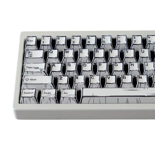 Ywmsfl 151Keys Schlüsselkaps In Originalhöhe Mit Verblassenden Einzigartigen Mustern Für Kreative Büro Und Gaming Tastatureinstellungen von Ywmsfl