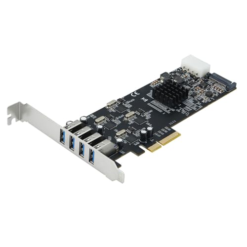 Ywmsfl 4 USB3.0 Schnittstellen Expansionskarte PCIe 4 Verbindung 5 Gbit/S Geschwindigkeit Kanal Einfacher Installation Ywmsfl 4 USB3.0 Schnittstellen Expansionskarte PCIe 4 Verbindung 5 Gbit/S Geschwindigkeit Kanal Einfacher Installation von Ywmsfl