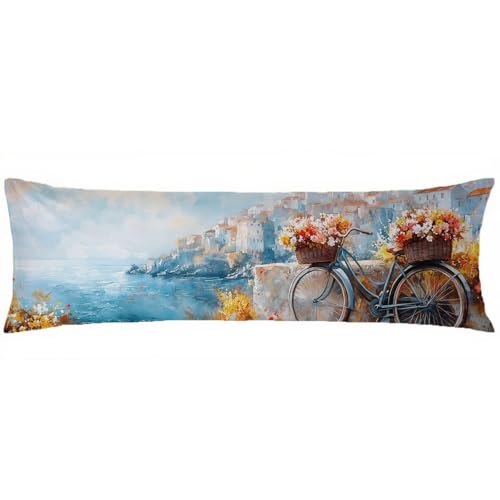 Orange Farbe Seitenschläferkissen Bezug Blumen Kissenbezug 30x90cm Langes Kissen, Weich leinen Schlafkissen Seitenschläfer Side Sleeper Pillow, Beidseitiger Druck Pillowcase, Geschenke für Frauen T53 Orange Farbe Seitenschläferkissen Bezug Blumen Kissenbezug 30x90cm Langes Kissen, Weich leinen Schlafkissen Seitenschläfer Side Sleeper Pillow, Beidseitiger Druck Pillowcase, Geschenke für Frauen T53 von Yxjueaan