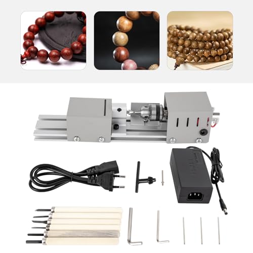 Mini-Drehmaschine 96W, 30x6x7cm Mini-Holz-Drehmaschine, Metall-Fräs-Drehmaschine, Mini Lathe Bead Polisher Machine für die Verarbeitung von Kleinblättrigem Rosenholz, Linde, Mahagoni Mini-Drehmaschine 96W, 30x6x7cm Mini-Holz-Drehmaschine, Metall-Fräs-Drehmaschine, Mini Lathe Bead Polisher Machine für die Verarbeitung von Kleinblättrigem Rosenholz, Linde, Mahagoni von YyanLAK