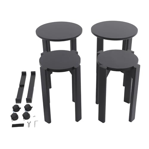 YyanLAK Esszimmerstühle, 4er-Set Holzhocker, Multifunktionale Stapelbare Hocker, 4-in-1 Stapelbare Hocker, Stapelbare Holzhocker Kann in Wohnzimmern, Schlafzimmern, Esszimmern, Balkonen YyanLAK Esszimmerstühle, 4er-Set Holzhocker, Multifunktionale Stapelbare Hocker, 4-in-1 Stapelbare Hocker, Stapelbare Holzhocker Kann in Wohnzimmern, Schlafzimmern, Esszimmern, Balkonen von YyanLAK
