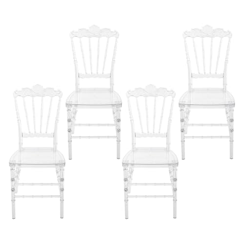 YyanLAK Gartenstühle Stapelbar, 37x38x90cm Stapelstühle, 4Pcs Klar Stühle, Klar Esszimmer Stuhl, Transparent Stapeln Stühle für Hotels, Bankettsäle, Restaurants, Hochzeitsräume (37 x 38 x 91.5cm) YyanLAK Gartenstühle Stapelbar, 37x38x90cm Stapelstühle, 4Pcs Klar Stühle, Klar Esszimmer Stuhl, Transparent Stapeln Stühle für Hotels, Bankettsäle, Restaurants, Hochzeitsräume (37 x 38 x 91.5cm) von YyanLAK