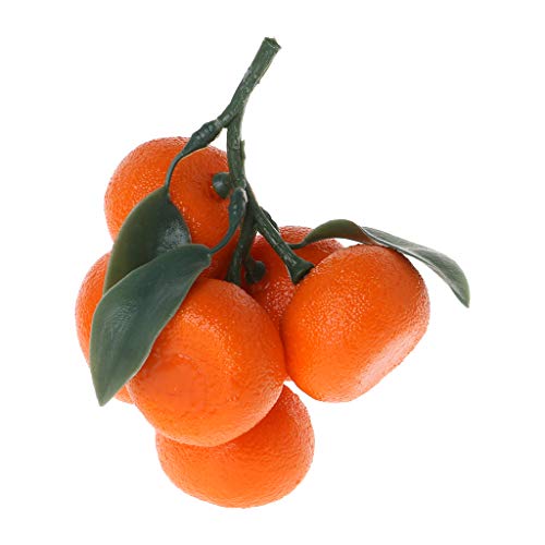Realistische lebensechte künstliche Mandarine Obst Orangen Fake Display Lebensmittel Dekor Halloween Home Party Decor von Yyooo