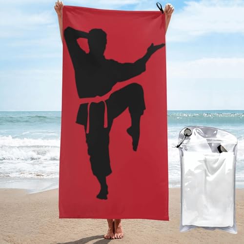 Yyoretp Karate Herren-Handtuch, Mikrofaser, schnelltrocknend, super saugfähig, Strandtücher für Pool, Reisen, Dusche Yyoretp Karate Herren-Handtuch, Mikrofaser, schnelltrocknend, super saugfähig, Strandtücher für Pool, Reisen, Dusche von Yyoretp