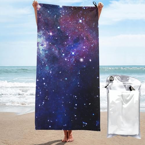 Yyoretp Mikrofaser-Handtuch mit Galaxie-Druck, schnell trocknend, super saugfähig, Strandtücher für Pool, Reisen, Dusche Yyoretp Mikrofaser-Handtuch mit Galaxie-Druck, schnell trocknend, super saugfähig, Strandtücher für Pool, Reisen, Dusche von Yyoretp