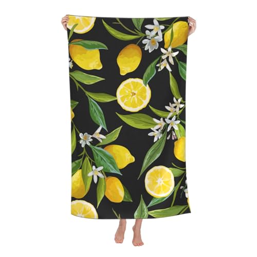Yyoretp Mikrofaser-Strandtücher für Erwachsene, super saugfähig, weiches Plüsch-Badetuch (81,3 x 132,1 cm) von Yyoretp