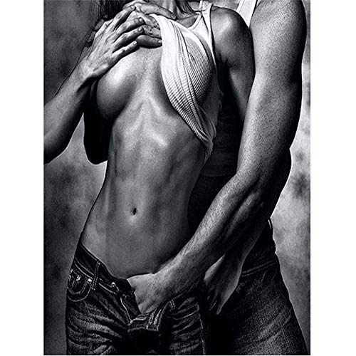 5D DIY Diamond Painting Full Kit Vollbohrer Erwachsene Kinder Neu Diamant Painting Bilder Stickerei Handwerk for Home Wand decor Sexy Paar C2062 30x40cm von Yystyle