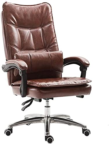 Yyuoqafn Bequemer Stuhl Bürostuhl großer Stuhl mit hoher Rückenlehne kann um 170 ° Executive Swivel PU Computer Stuhl Boss Stuhl von Yyuoqafn
