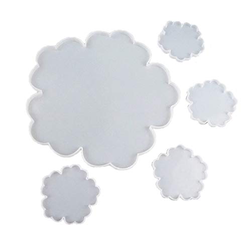 5 Stück Große Blumenform Harz Untersetzer Formen Silikon Tablett Formen Geode Achat Platte Epoxidharz Formen Kunsthandwerk 5 Stück Große Blumenform Harz Untersetzer Formen Silikon Tablett Formen Geode Achat Platte Epoxidharz Formen Kunsthandwerk von Yzdysg