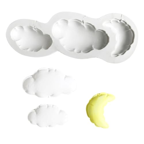 Nicht STICK Wolken Fondantform Für Kuchen Dekoration Schokoladenkeks Und Süßigkeiten Handwerksfutter Silikon Backform Wolken Silikonformen Für Kuchendekoration von Yzdysg