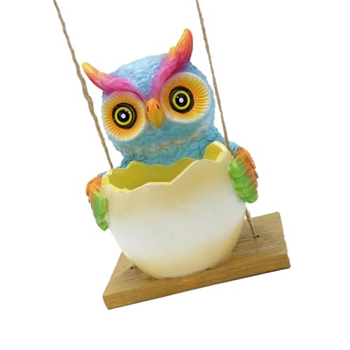 Yzdysg Schöne Eulenform Staues Art Sculpture Office Home Decors Desktop Eulenform Model Schreibtisch Statue Dekoration Office Desk Pflanzer von Yzdysg