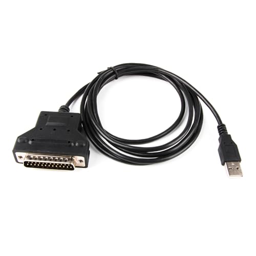 Yzdysg USB Zu DB25 25Pin 25-polige RS232 Männliche Verbindungskabel Für Alte Drucker Und Werkzeugmaschinen Stabile Datenübertragung von Yzdysg