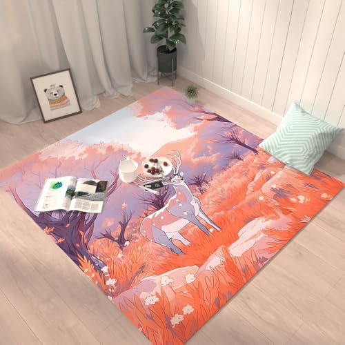 Yzehomijia Shaggy-Teppich hochdicht für Wohnzimmer rutschfest neben Bett großflächig für Couchtisch maschinenwaschbar pflegeleicht weich und staubabweisend. von Yzehomijia