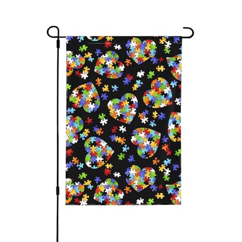 YzgWjBhd Autismus-Bewusstseinspuzzleteile, Herz-Hausflagge, vertikal, doppelseitig, Premium, Frühling, Sommer, große Hausflagge, saisonale Dekoration, 31,8 x 45,7 cm YzgWjBhd Autismus-Bewusstseinspuzzleteile, Herz-Hausflagge, vertikal, doppelseitig, Premium, Frühling, Sommer, große Hausflagge, saisonale Dekoration, 31,8 x 45,7 cm von YzgWjBhd