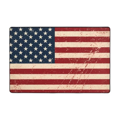 YzgWjBhd Fußmatte mit Flaggenmotiv von Amerika, rutschfest, für drinnen und draußen, lustige Plüsch-Memory-Schaum-Bodenmatte, 91,4 x 61 cm YzgWjBhd Fußmatte mit Flaggenmotiv von Amerika, rutschfest, für drinnen und draußen, lustige Plüsch-Memory-Schaum-Bodenmatte, 91,4 x 61 cm von YzgWjBhd