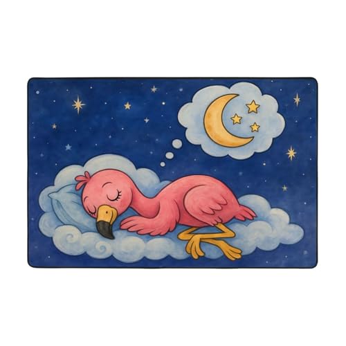 YzgWjBhd Fußmatte mit Flamingo's Dream-Druck, rutschfeste Fußmatte für drinnen und draußen, lustige Plüsch-Memory-Schaum-Bodenmatte, 182,9 x 121,9 cm YzgWjBhd Fußmatte mit Flamingo's Dream-Druck, rutschfeste Fußmatte für drinnen und draußen, lustige Plüsch-Memory-Schaum-Bodenmatte, 182,9 x 121,9 cm von YzgWjBhd