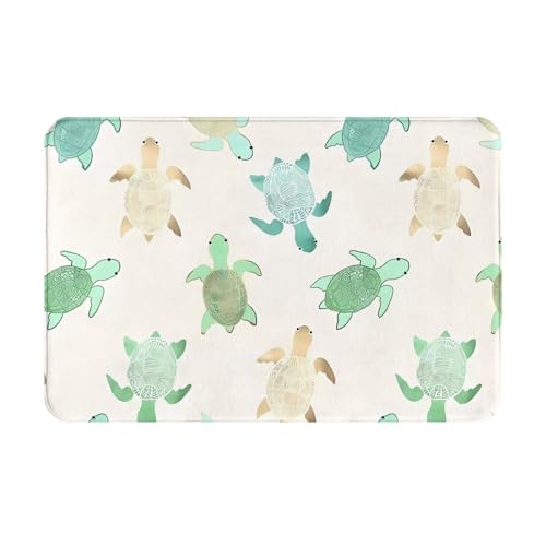 YzgWjBhd Fußmatte mit Schildkröten-Aufdruck, für den Außenbereich, 40,6 x 61 cm, niedliche Flanell-Haustürmatte mit rutschfester Unterseite für Eingang, Hinterhof, Eingang YzgWjBhd Fußmatte mit Schildkröten-Aufdruck, für den Außenbereich, 40,6 x 61 cm, niedliche Flanell-Haustürmatte mit rutschfester Unterseite für Eingang, Hinterhof, Eingang von YzgWjBhd