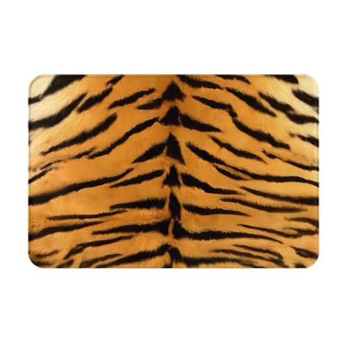 YzgWjBhd Fußmatte mit Tigerfell-Druck, für den Außenbereich, 40,6 x 61 cm, niedliche Flanell-Haustürmatte mit rutschfester Unterseite für Eingang, Hinterhof, Eingang YzgWjBhd Fußmatte mit Tigerfell-Druck, für den Außenbereich, 40,6 x 61 cm, niedliche Flanell-Haustürmatte mit rutschfester Unterseite für Eingang, Hinterhof, Eingang von YzgWjBhd