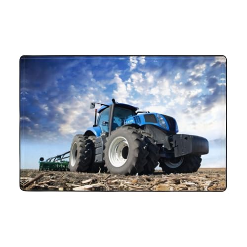 YzgWjBhd Fußmatte mit Traktor-Druck, rutschfeste Fußmatte für drinnen und draußen, lustiger Plüsch-Memory-Schaum, Bodenmatte, 183 x 122 cm YzgWjBhd Fußmatte mit Traktor-Druck, rutschfeste Fußmatte für drinnen und draußen, lustiger Plüsch-Memory-Schaum, Bodenmatte, 183 x 122 cm von YzgWjBhd