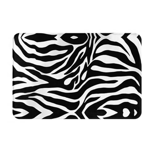 YzgWjBhd Fußmatte mit Zebra-Druck, für den Außenbereich, 40,6 x 61 cm, niedliche Flanell-Haustürmatte mit rutschfester Unterseite für Eingang, Hinterhof, Eingang YzgWjBhd Fußmatte mit Zebra-Druck, für den Außenbereich, 40,6 x 61 cm, niedliche Flanell-Haustürmatte mit rutschfester Unterseite für Eingang, Hinterhof, Eingang von YzgWjBhd