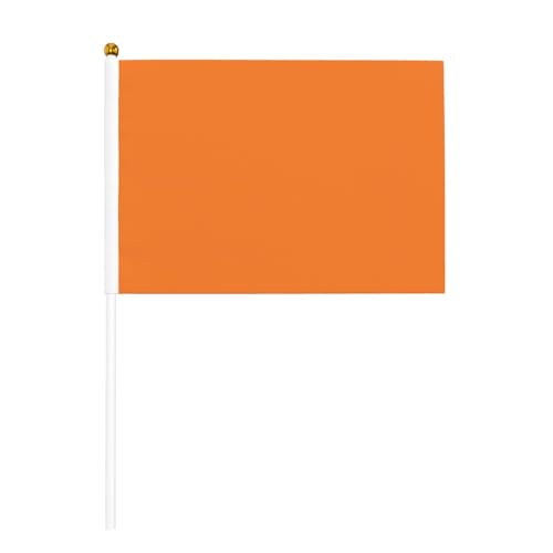 YzgWjBhd Kleine Flaggen auf Stab, Beauty Burnt Orange bedruckte Handflagge, lustige Mini-Flagge für Urlaubsdekoration YzgWjBhd Kleine Flaggen auf Stab, Beauty Burnt Orange bedruckte Handflagge, lustige Mini-Flagge für Urlaubsdekoration von YzgWjBhd