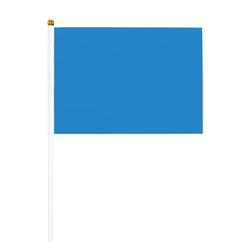 YzgWjBhd Kleine Flaggen auf Stab, einfarbig, blau, bedruckte Handflagge, lustige Mini-Flagge für Urlaubsdekoration YzgWjBhd Kleine Flaggen auf Stab, einfarbig, blau, bedruckte Handflagge, lustige Mini-Flagge für Urlaubsdekoration von YzgWjBhd