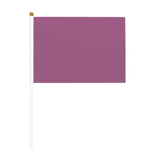 YzgWjBhd Kleine Flaggen auf Stab, einfarbig, traubenrot, bedruckte Handflagge, lustige Mini-Flagge für Urlaubsdekoration YzgWjBhd Kleine Flaggen auf Stab, einfarbig, traubenrot, bedruckte Handflagge, lustige Mini-Flagge für Urlaubsdekoration von YzgWjBhd
