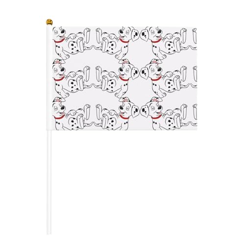 YzgWjBhd Kleine Flaggen auf Stab, niedliche Dalmatiner-bedruckte Handflagge, lustige Mini-Flagge für Urlaubsdekoration YzgWjBhd Kleine Flaggen auf Stab, niedliche Dalmatiner-bedruckte Handflagge, lustige Mini-Flagge für Urlaubsdekoration von YzgWjBhd