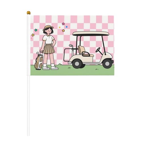 YzgWjBhd Kleine Flaggen auf Stab, spielen Golf bedruckte Handflagge, lustige Mini-Flagge für Urlaubsdekoration YzgWjBhd Kleine Flaggen auf Stab, spielen Golf bedruckte Handflagge, lustige Mini-Flagge für Urlaubsdekoration von YzgWjBhd