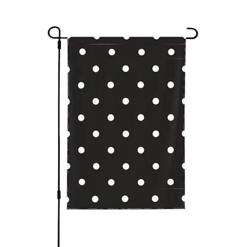 YzgWjBhd Schwarze und weiße gepunktete Hausflagge, vertikal, doppelseitig, Premium, Frühling, Sommer, große Hausflagge, saisonale Dekoration, 31,8 x 45,7 cm YzgWjBhd Schwarze und weiße gepunktete Hausflagge, vertikal, doppelseitig, Premium, Frühling, Sommer, große Hausflagge, saisonale Dekoration, 31,8 x 45,7 cm von YzgWjBhd