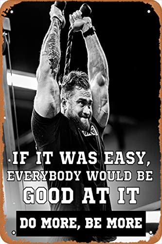 Chris Bumstead Poster Cbum Gym Motivation Poster Metall Blechschild Vintage 20,3 x 30,5 cm von Yzixulet