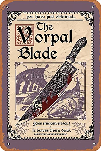 The Vorpal Blade (Alice Madness Returns) Poster Vintage Retro Metallschild 20,3 x 30,5 cm Männerhöhle Heimdekoration von Yzixulet