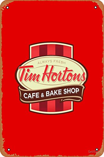 Tim Hortons Canadian Coffee Chain Design Poster Metall Blechschild Vintage 20,3 x 30,5 cm von Yzixulet