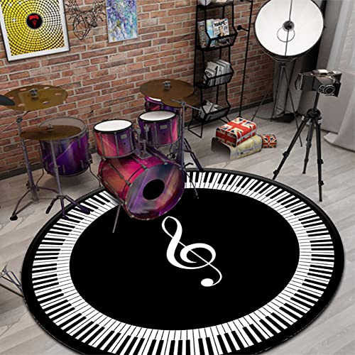 Z·Bling Drum Teppich Schlagzeug Teppich Schlagzeugteppich Schallschutz Teppich Schallschutzmatte Drum Rug Drum Matte Drumteppich Runde rutschfeste Trommel Teppiche,Für Bass Drum Snare von Z·Bling