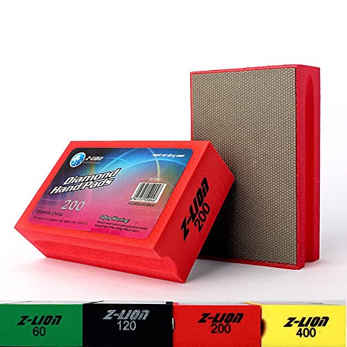 Z-LION Glasstein-Diamant-Handpolierpads, galvanisiert, Körnung 200 Z-LION Glasstein-Diamant-Handpolierpads, galvanisiert, Körnung 200 von Z-LION