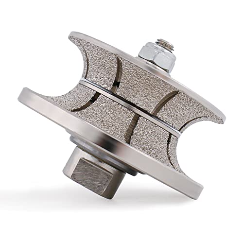 Z-LION V30 Diamant-Fräser-Bit, Volllochprofilrad, vakuumgelötet, für Granit, Beton, Marmor, Stein, M14 Gewinde (V30) von Z-LION