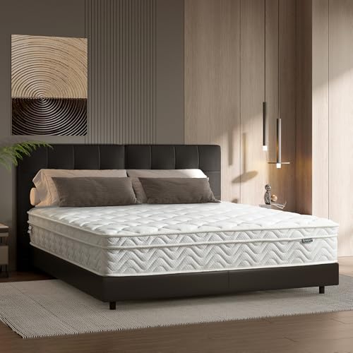 Z-hom Matratze 80x190, Höhe 26cm 7-Zonen Federkernmatratze Orthopädische Taschenfederkernmatratze mit Hochwertigem Komfortschaum/Härtegrad H2&H3/Rückenentlastende/Öko-Tex Zertifiziert von Z-hom