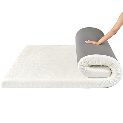 Z-hom Matratzen Topper 90x190cm H2/H3, 8cm Höhe Matratzentopper 90x190cm Gelschaum and Memory Foam, Matratzenauflage für Bett und Boxspringbett inkl, Öko-Tex Zertifiziert von Z-hom