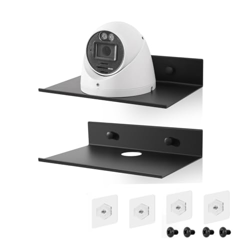 Z metnal Kleine schwebende Regale, Mini-Lautsprecherregal, kleine Wandhalterung, Metallregale mit Kabelclip, Display-Regal für Kameras, Monitor-Router, mattschwarz, 15,2 cm, 2 Stück Z metnal Kleine schwebende Regale, Mini-Lautsprecherregal, kleine Wandhalterung, Metallregale mit Kabelclip, Display-Regal für Kameras, Monitor-Router, mattschwarz, 15,2 cm, 2 Stück von Z metnal
