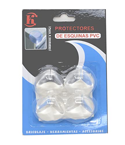 Ecke, PVC, Doppelpack, 8 Stück, Haushaltsschutz, transparente Schutzfolien. von Z&H