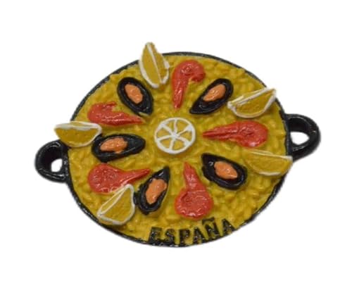 I2 - Dekorativer Magnet aus spanischer Paella, Souvenir aus Spanien, traditionelles Design von Z&H