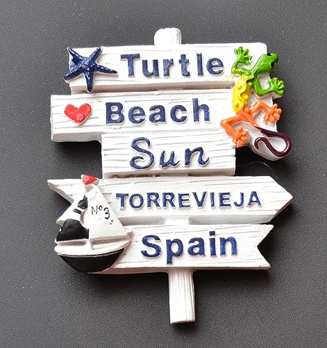 TORREVIEJA Sign - Turtle Beach Sun torrevieja Spanien, Kühlschrank Magnet. TORREVIEJA Sign - Turtle Beach Sun torrevieja Spanien, Kühlschrank Magnet. von Z&H
