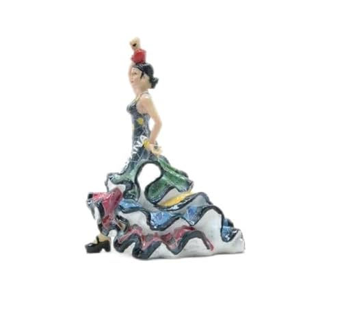 Z&H Dekorative Flamenco-Tänzerfigur, handbemalte Keramikfigur, mehrfarbig von Z&H