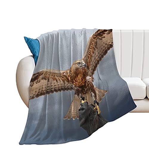 Decke Sofa Adler Wohndecke Zweiseitige Kuscheldecke Warm Sofadecke/Superweich Und Flauschig Fleecedecke Für Couch Bett 150x200cm von Z&Q